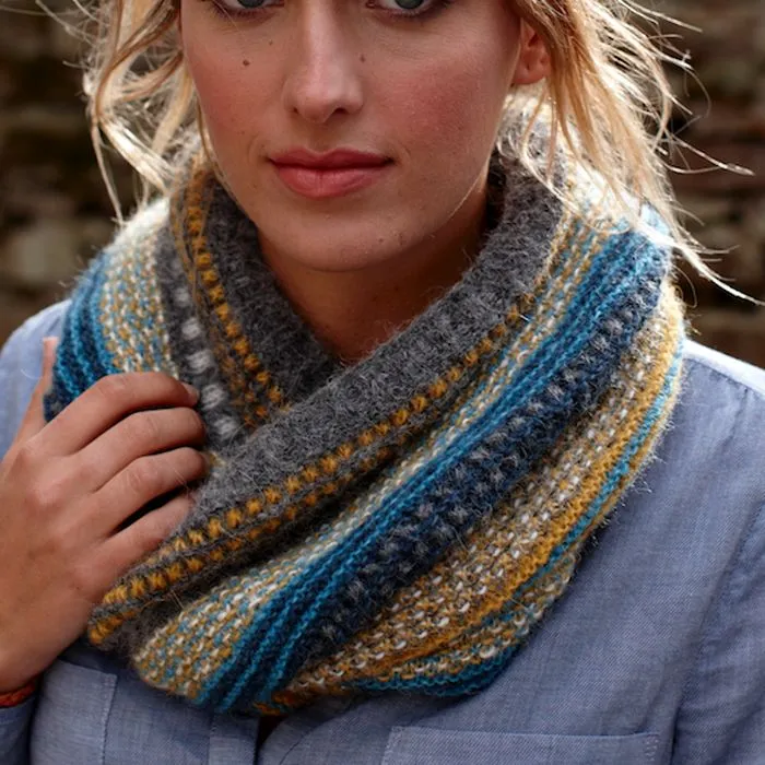 Arabella Mobius Cowl Colour Pack in Rowan Alpaca Classic