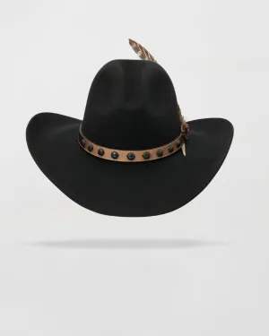 Broken Bow Felt Cowboy Hat in Black