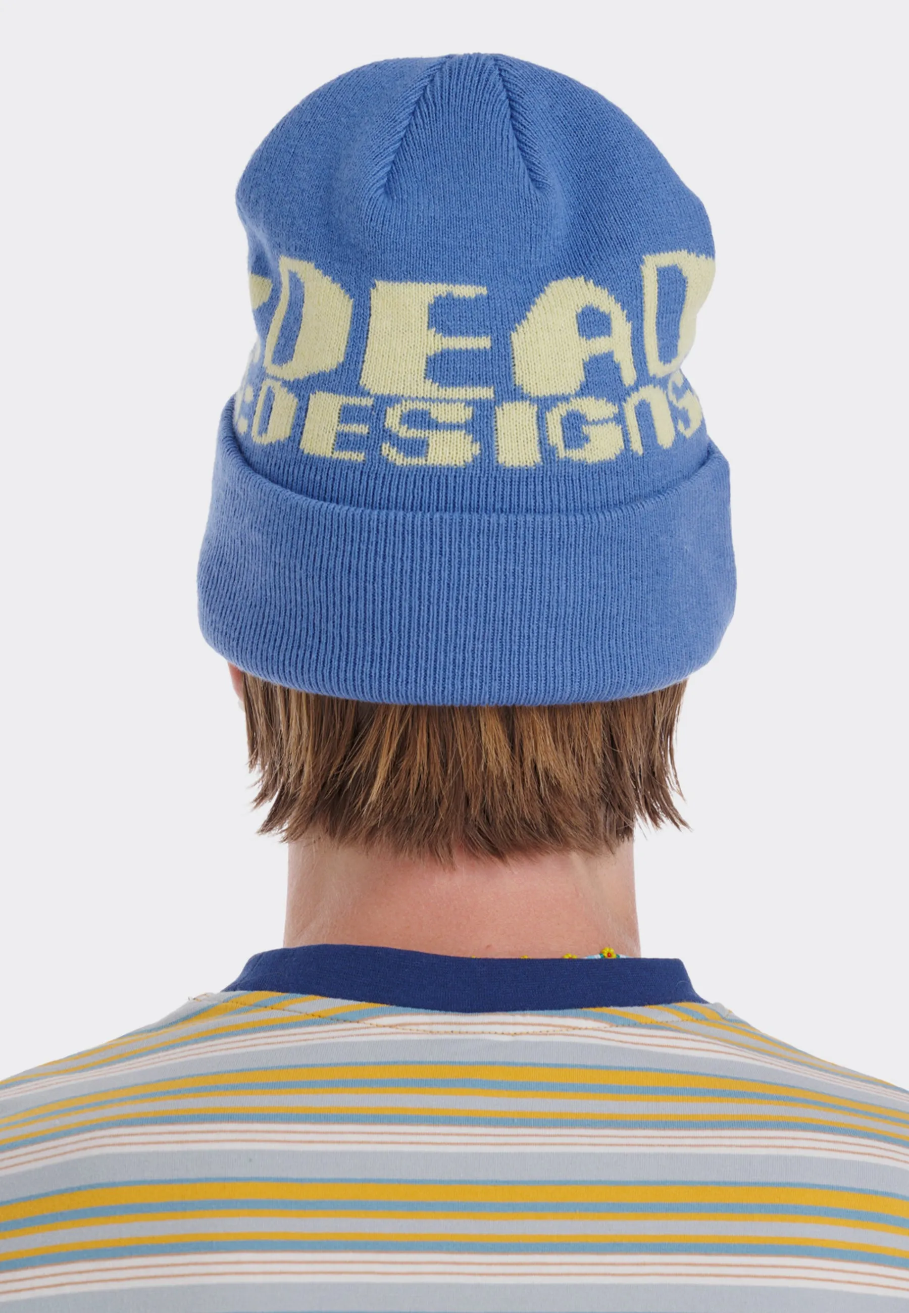 Californian Design Wool Beanie - blue