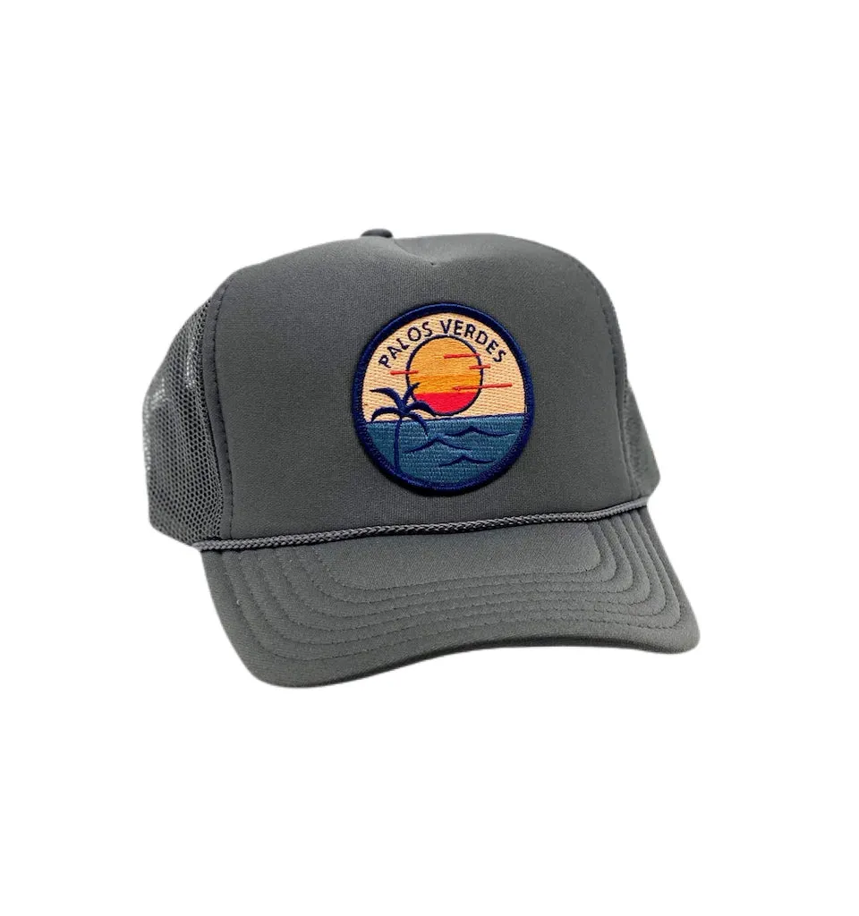 Charcoal Palos Verdes Hat (Sunset Patch)