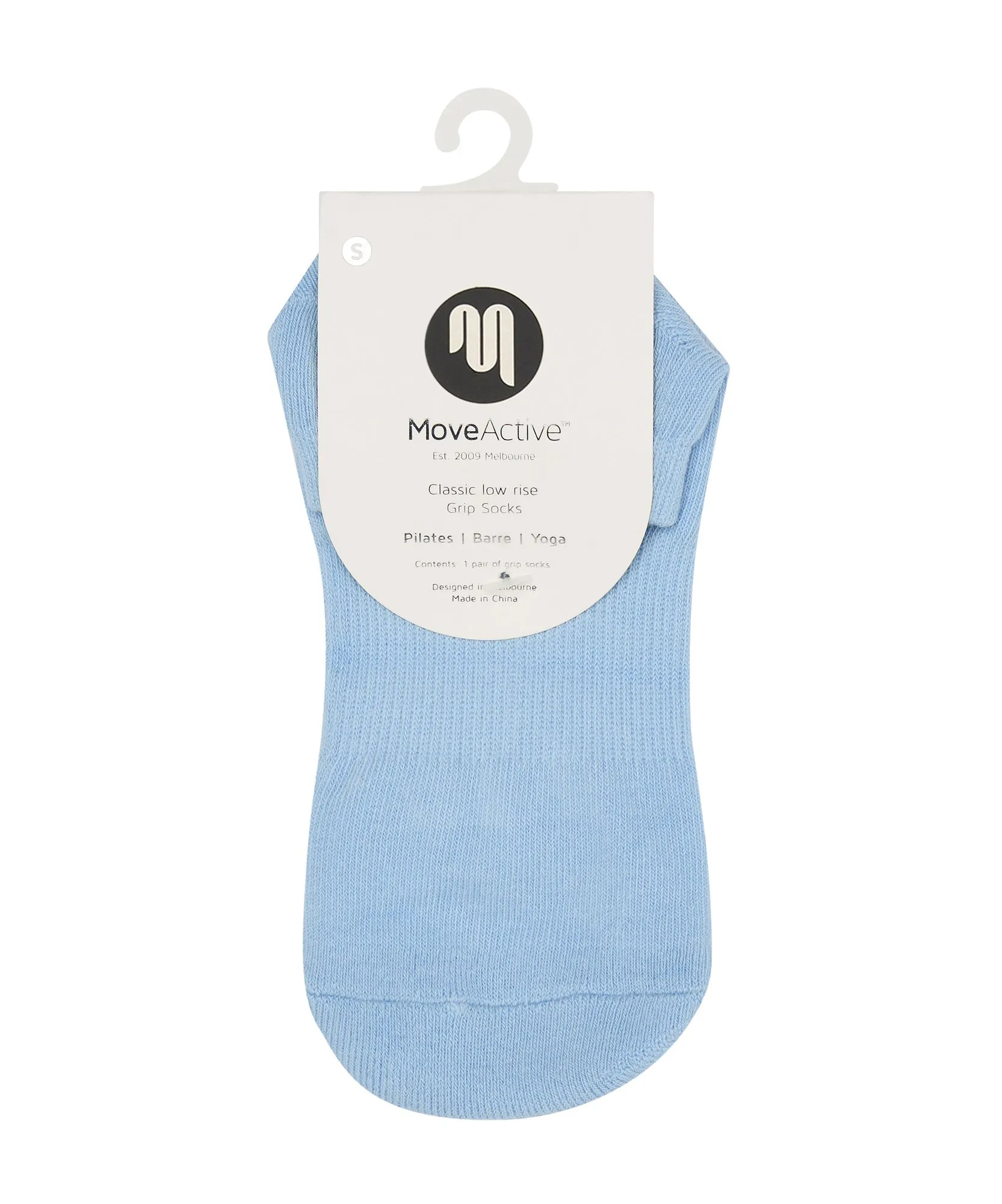 Classic Low Rise Grip Socks - Powder Blue