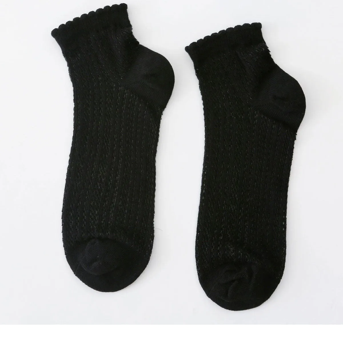 Crochet/Knit Mesh (Asst Color) Ankle Socks