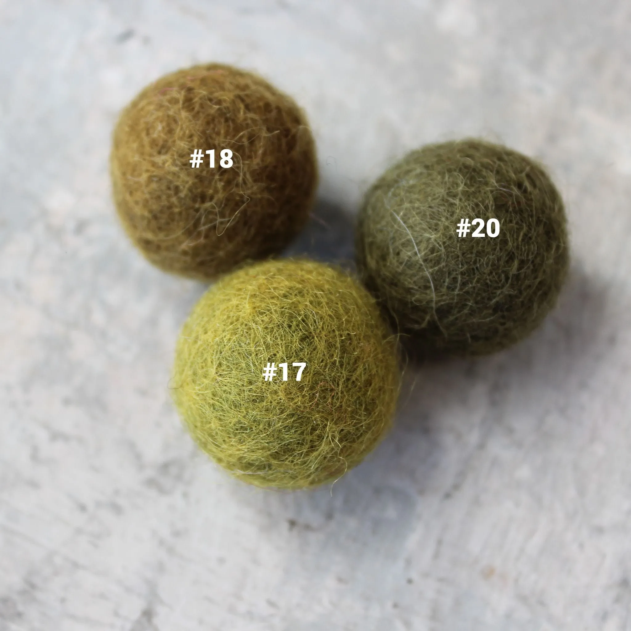 Felt Balls 2.5cm