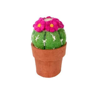 Felt Flowering Small Cactus