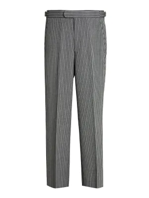 Flat Front Morning Pants - Light Striped