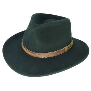 Flinders Buck Wool Felt Outback - Black