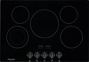 Frigidaire Gallery Series FGEC3068UB 30 Inch Electric Cooktop with Fits-More™ Cooktop, SpaceWise® Expandable Elements, Hot Surface Indicators, Ceramic Glass Cooktop, Quick Boil, Express-Select® Controls and A.D.A. Compliant: Black