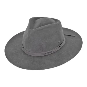 Kooringal Ladies Wide Brim Fedora Alice - Charcoal