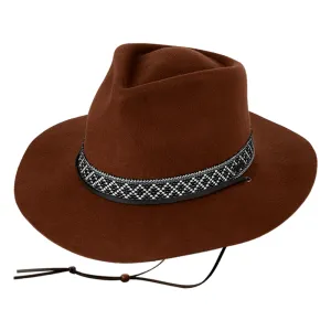 Kooringal Ladies Wide Brim Hat Phoenix - Chestnut