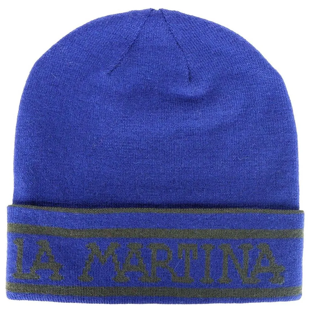 La Martina Blue Acrylic Hats & Cap