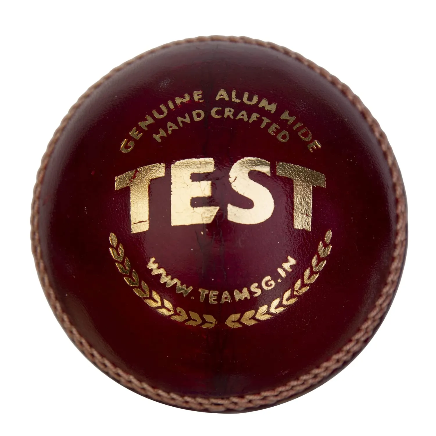 Leather Cricket Ball - Test Red