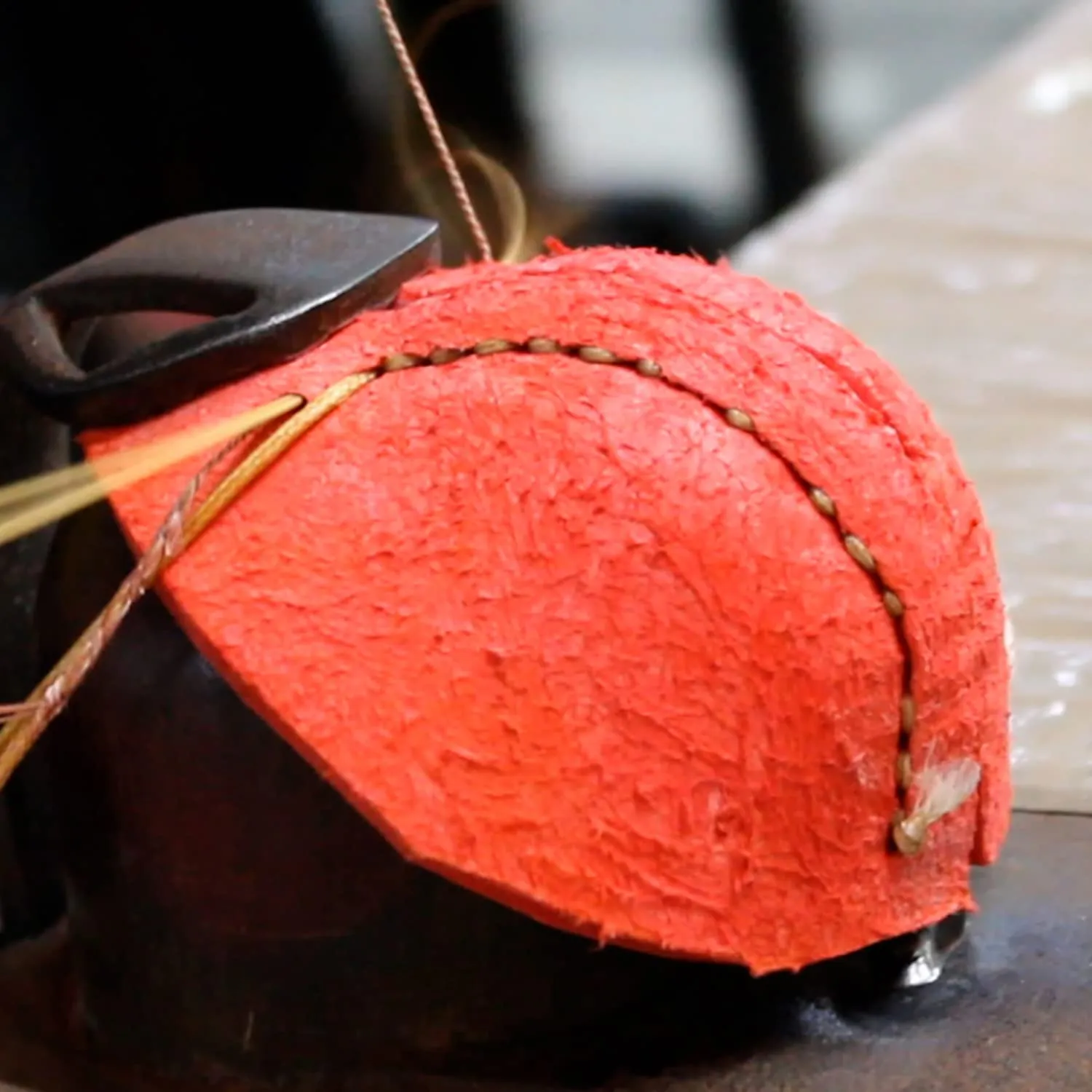 Leather Cricket Ball - Test Red