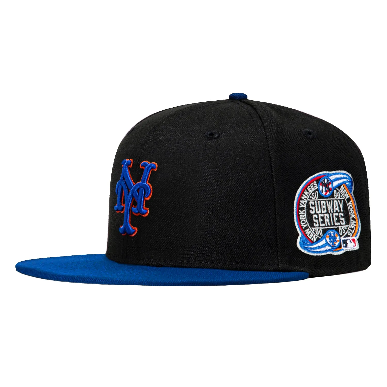 New Era 59Fifty New York Mets Subway Series Patch Hat -  Black, Royal