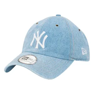 New Era New York Yankees Casual Classic - Washed Indigo Denim/White