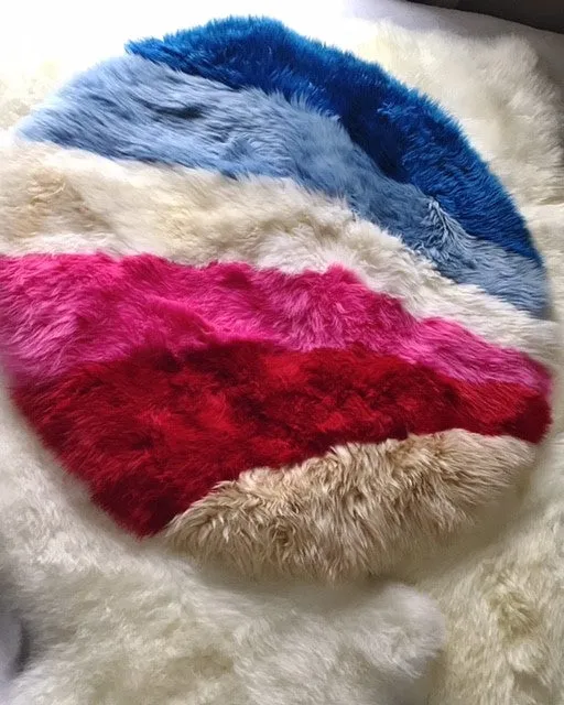 Rainbow Bliss Sheepskin Rug