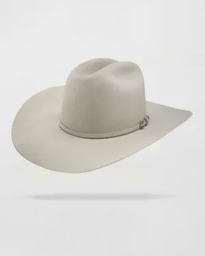 Rustic Rider Felt Cowboy Hat in Silver Belly