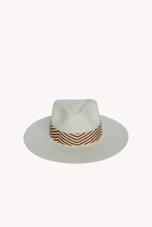 Speckled White Western Hat