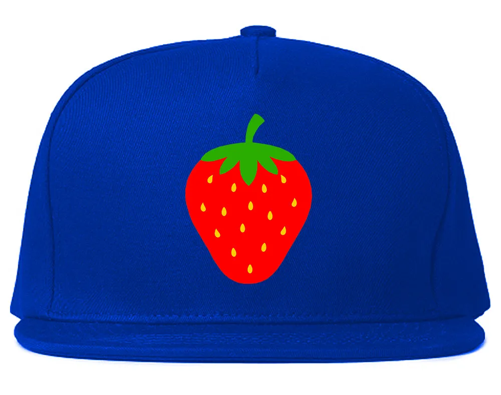 Strawberry Fruit Chest Mens Snapback Hat