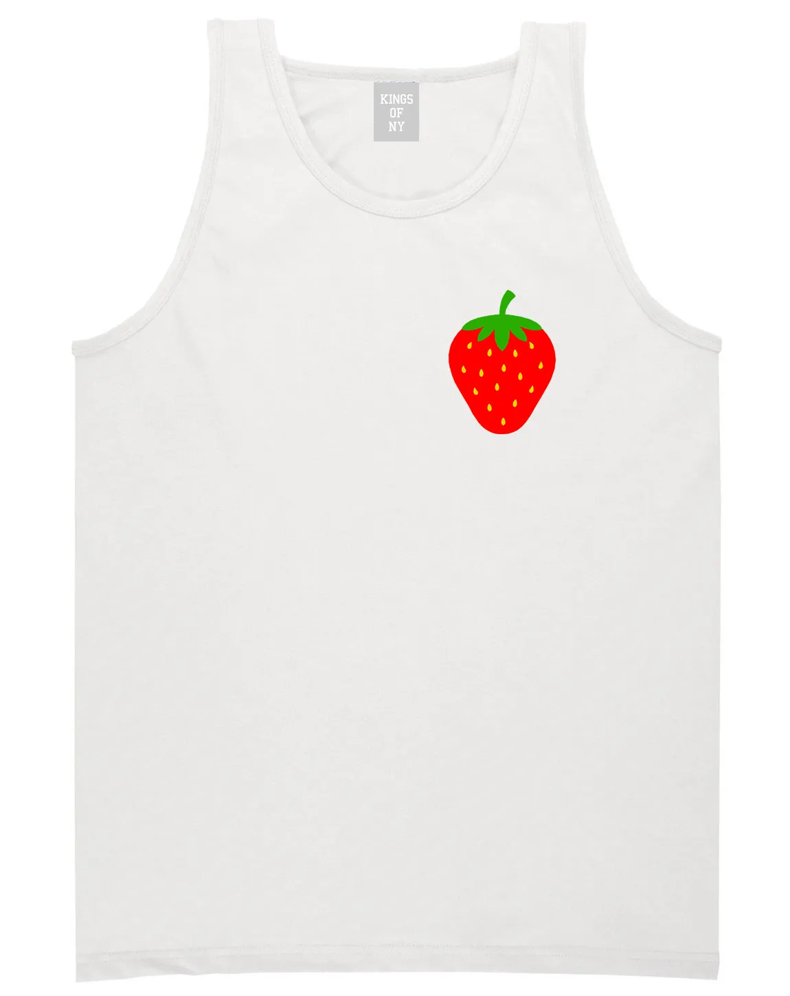 Strawberry Fruit Chest Mens Tank Top T-Shirt