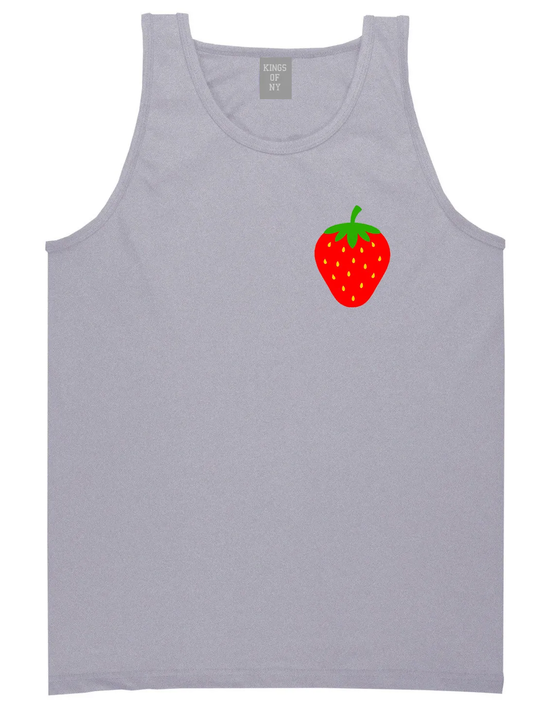 Strawberry Fruit Chest Mens Tank Top T-Shirt