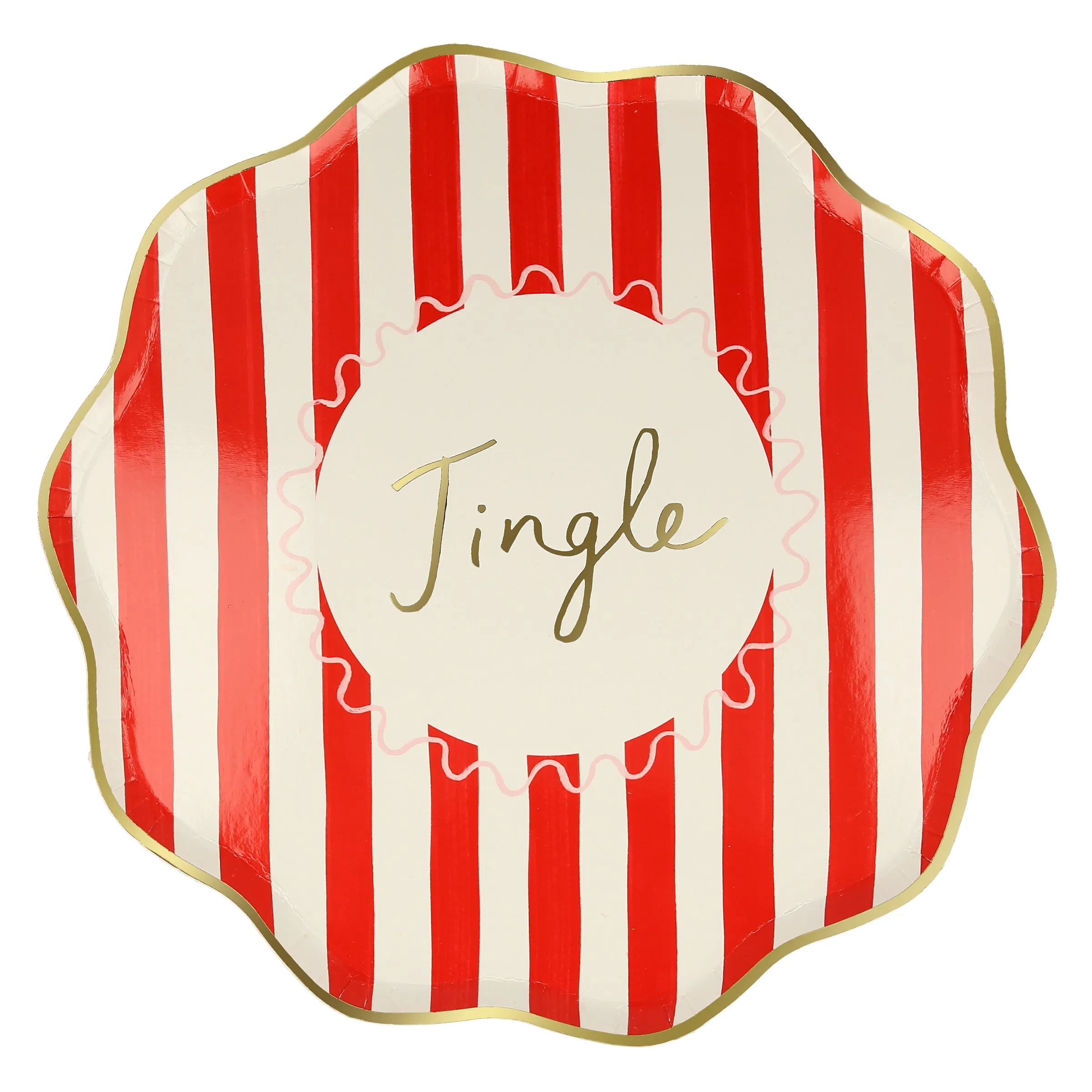 Striped Dinner Plates (x 8)