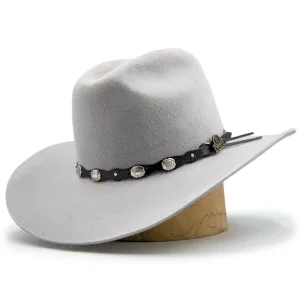 Tombstone 20X Cowboy Felt Hat Low Crown Cristal Gray TOM-4206