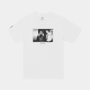 Tupac Icon Mens Short Sleeve Shirt (White/Black)