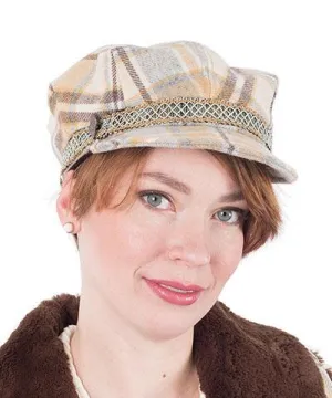 Valerie Cap Style - Wool Plaid in Daybreak