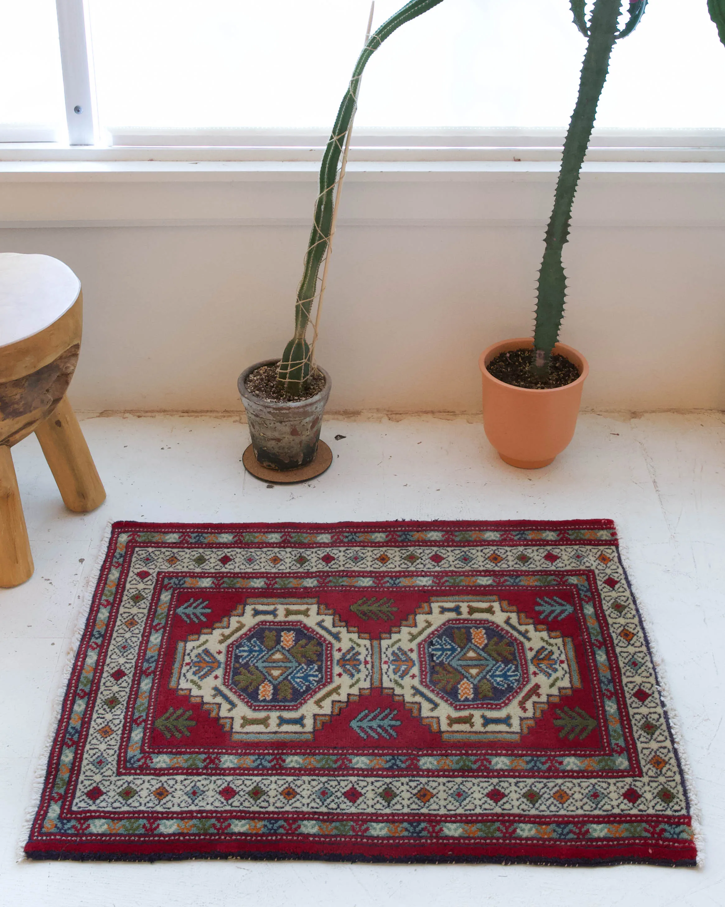 Vintage Mini Turkish Rug 26"x32"