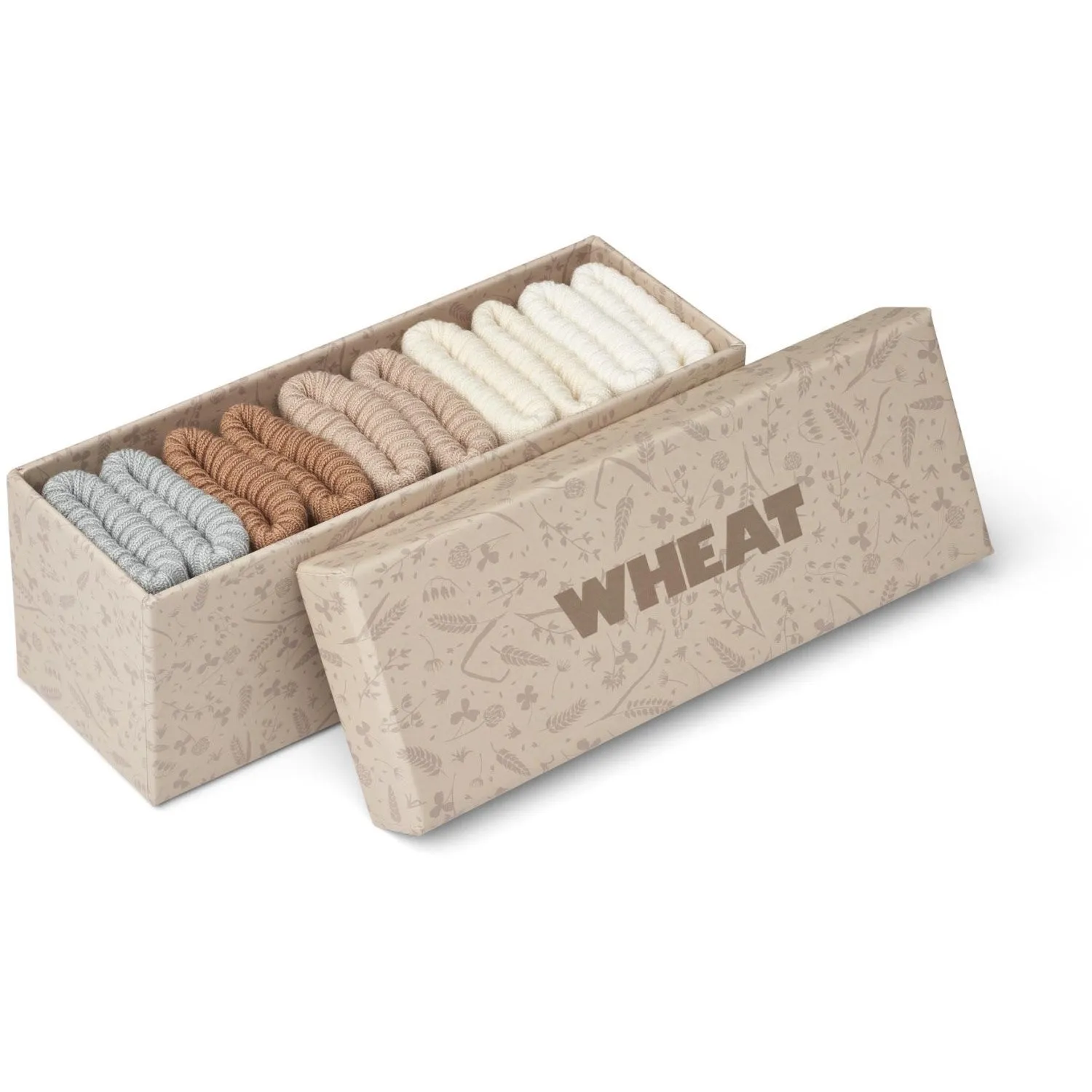 Wheat Blue Giftbox Evig Socks