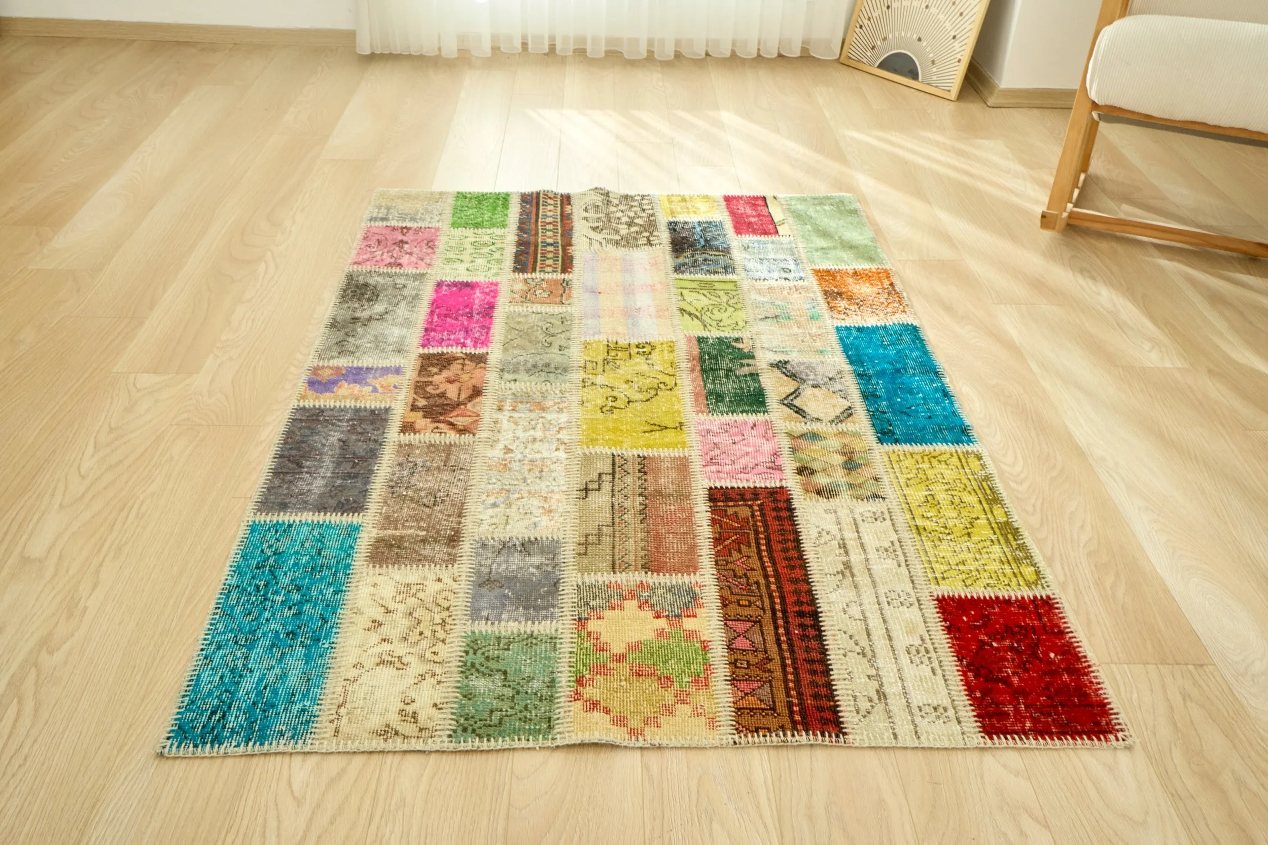 Zarya - Vintage Turkish Patchwork Rug